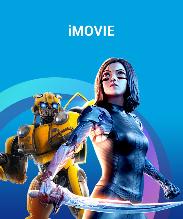 iMovie Cartoon characters posing